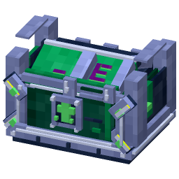 Green Sci Fi Crate — a Minecraft Model made with resourcepack.ai