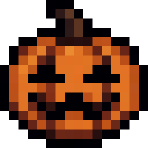 Carved Pumpkin — a Minecraft Item (2D) made with resourcepack.ai