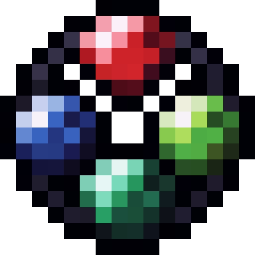 Four Color Gem Circlet — a Minecraft Item (2D) made with resourcepack.ai
