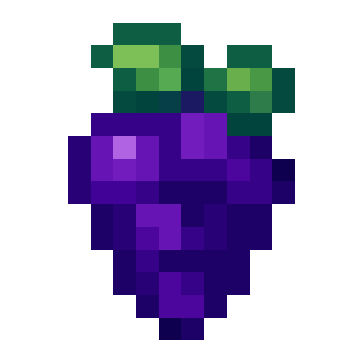 Purple Grape Bunch — a Minecraft Icon made with resourcepack.ai