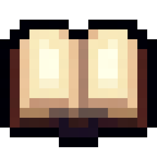 Glowing Open Book — a Minecraft Item (2D) made with resourcepack.ai