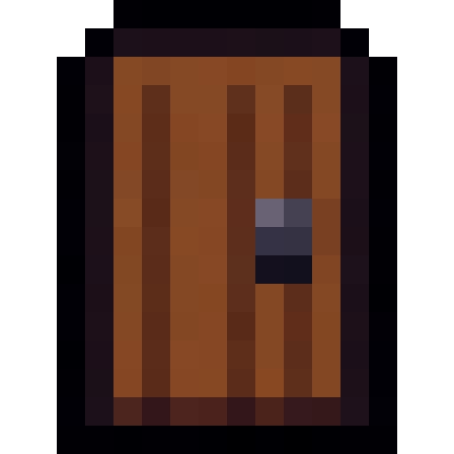 Wooden Door — a Minecraft Item (2D) made with resourcepack.ai