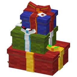 Ribboned Gift Stack — a Minecraft Model made with resourcepack.ai