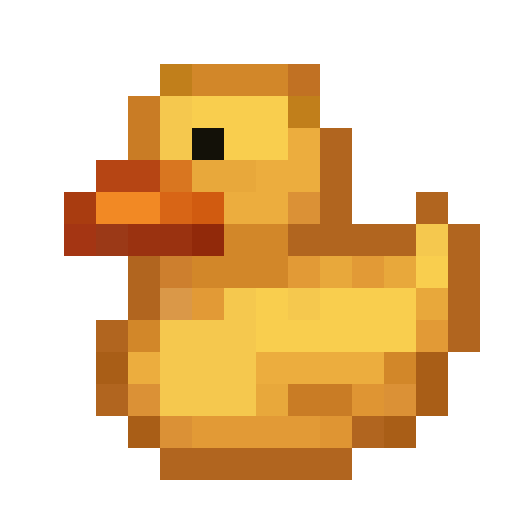 Rubber Duck — a yellow Minecraft Item made with resourcepack.ai