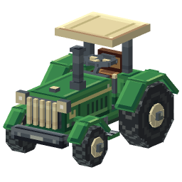 Green Farm Tractor — a Minecraft Model made with resourcepack.ai