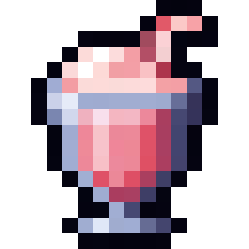Pink Milkshake — a Minecraft Item (2D) made with resourcepack.ai