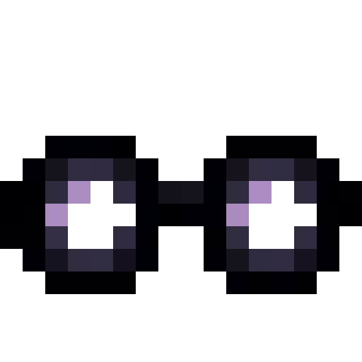 Harry Potter Glasses — a round Minecraft Item (2D) made with resourcepack.ai