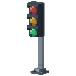 Traffic Light Pole — a Minecraft Model made with resourcepack.ai