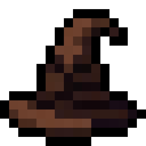 Harry Potter Sorting Hat — a hat Minecraft Item (2D) made with resourcepack.ai