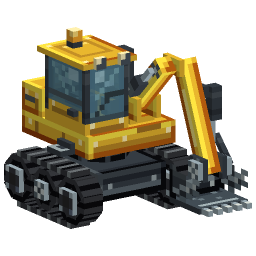 Roadworks Digger — a Minecraft Model made with resourcepack.ai