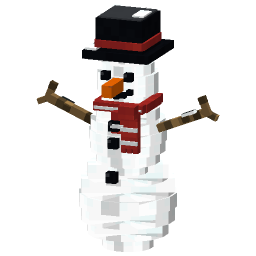 Top Hat Snowman — a Minecraft Model made with resourcepack.ai