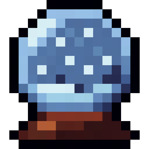Snow Globe — a Minecraft Item (2D) made with resourcepack.ai
