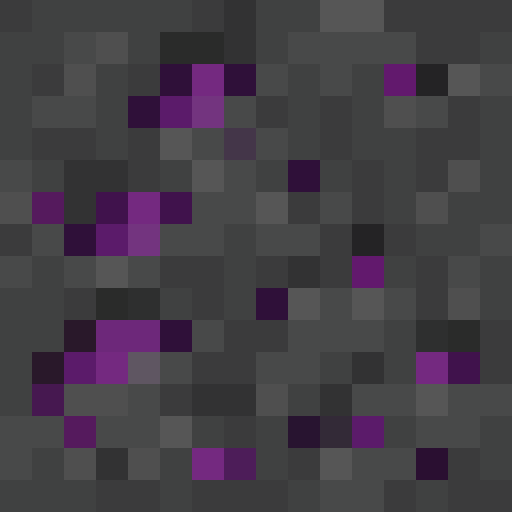 Cracked Obsidian — a black Minecraft Block made with resourcepack.ai