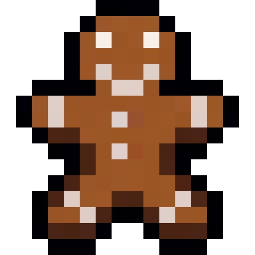 Gingerbread Man — a Minecraft Item (2D) made with resourcepack.ai