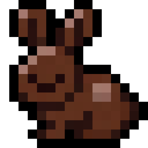 Chocolate Bunny — a easter Minecraft Item (2D) made with resourcepack.ai