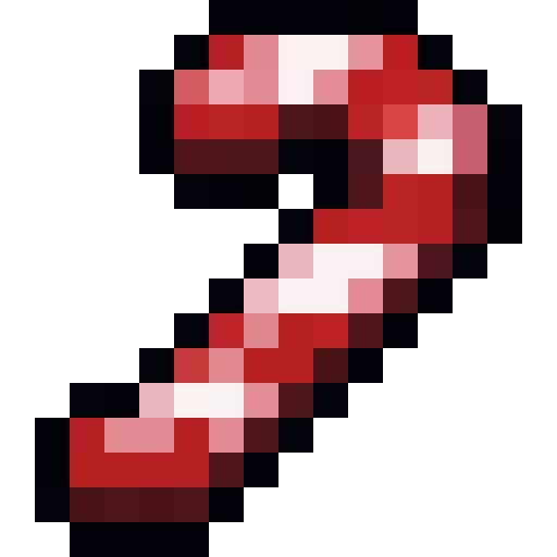 Candy Cane — a Minecraft Item (2D) made with resourcepack.ai