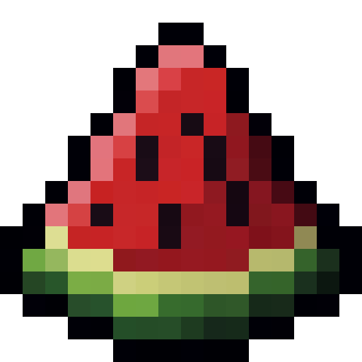 Watermelon Slice — a Minecraft Item (2D) made with resourcepack.ai