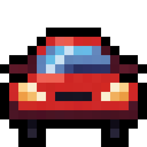 Red Car — a Minecraft Item (2D) made with resourcepack.ai