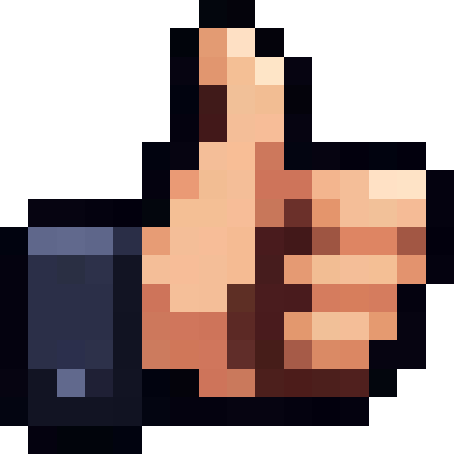 Thumbs Up Hand — a Minecraft Icon made with resourcepack.ai