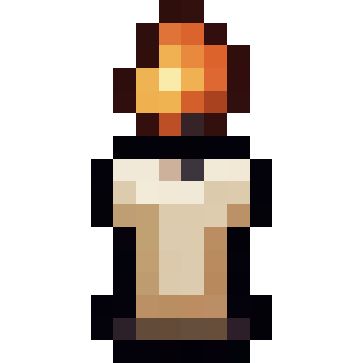 Small Candle — a candle Minecraft Item (2D) made with resourcepack.ai