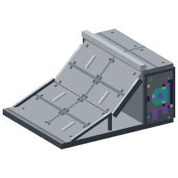 Gray Skate Ramp — a Minecraft Model made with resourcepack.ai