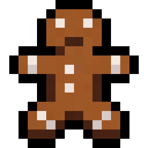 Gingerbread Man — a Minecraft Item (2D) made with resourcepack.ai