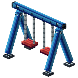 Playground Swing Set — a Minecraft Model made with resourcepack.ai