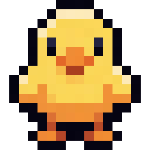 Yellow Baby Chick — a Minecraft Item (2D) made with resourcepack.ai