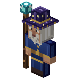 Old Wizard With Staff — a Minecraft Model made with resourcepack.ai