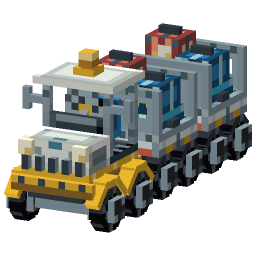 Airport Luggage Train — a Minecraft Model made with resourcepack.ai