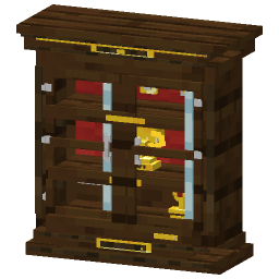 Trophy Cabinet — a wooden Minecraft Model made with resourcepack.ai