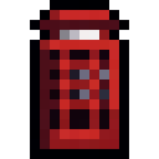 Red Telephone Box — a Minecraft Item (2D) made with resourcepack.ai