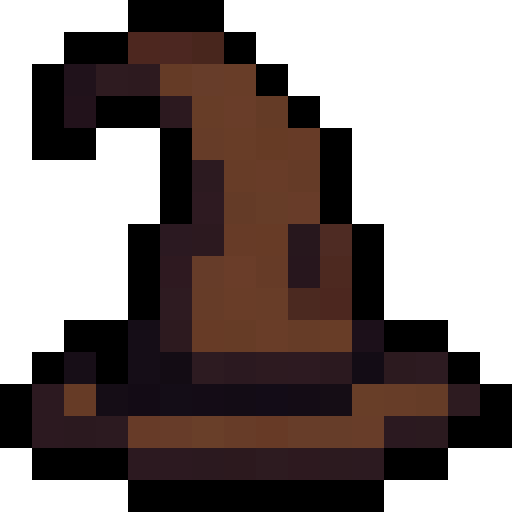 Wizard Hat — a hat Minecraft Item (2D) made with resourcepack.ai