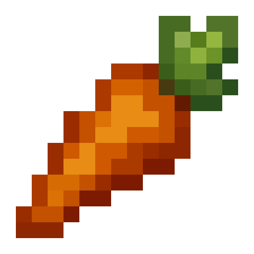 Fresh Carrot — a Minecraft Icon made with resourcepack.ai