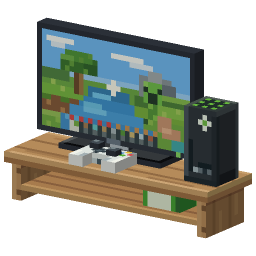 TV And Xbox Setup — a Minecraft Model made with resourcepack.ai