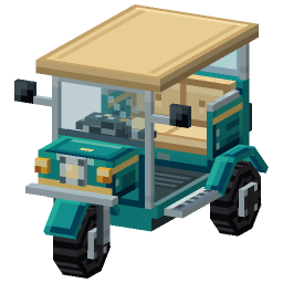 Green Tuk Tuk — a Minecraft Model made with resourcepack.ai