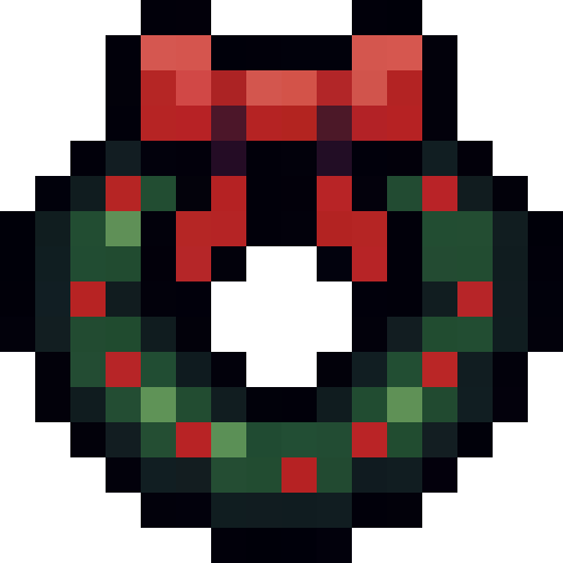 Christmas Wreath — a Minecraft Item (2D) made with resourcepack.ai