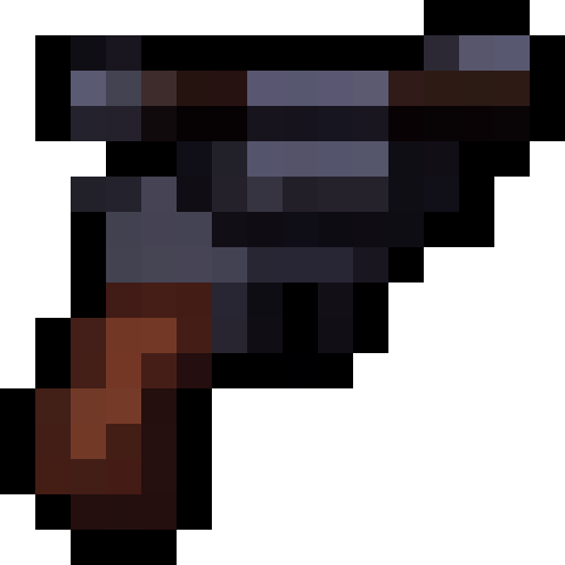 Han Solo Blaster — a Minecraft Item (2D) made with resourcepack.ai