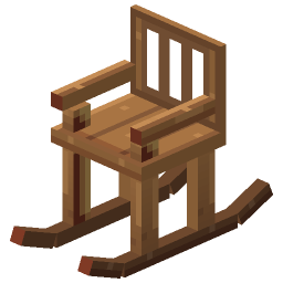 Wooden Rocking Chair — a Minecraft Model made with resourcepack.ai