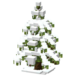 Snowy Pine Tree — a green Minecraft Model made with resourcepack.ai