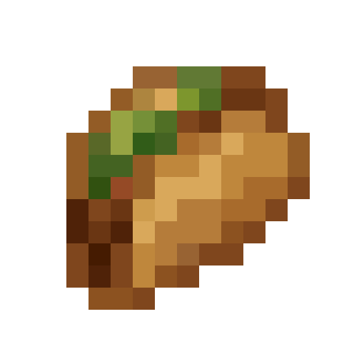 Crispy Taco — a food Minecraft Icon made with resourcepack.ai