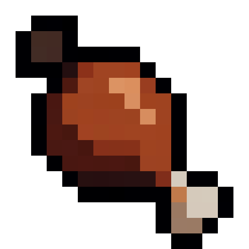 Roast Chicken Leg — a Minecraft Item (2D) made with resourcepack.ai
