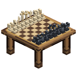 Wooden Chess Table — a Minecraft Model made with resourcepack.ai