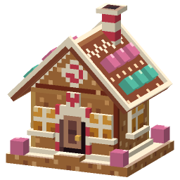 Gingerbread Christmas House — a Minecraft Model made with resourcepack.ai