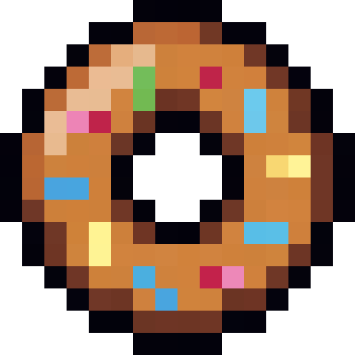 Sprinkled Donut — a Minecraft Item (2D) made with resourcepack.ai