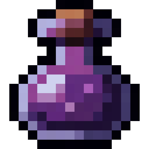 Purple Bubble Potion — a Minecraft Item (2D) made with resourcepack.ai