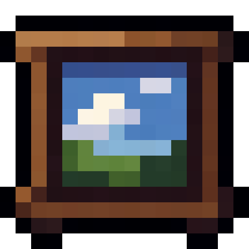 Painting Frame — a Minecraft Item (2D) made with resourcepack.ai