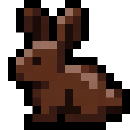 Chocolate Bunny — a easter Minecraft Item (2D) made with resourcepack.ai