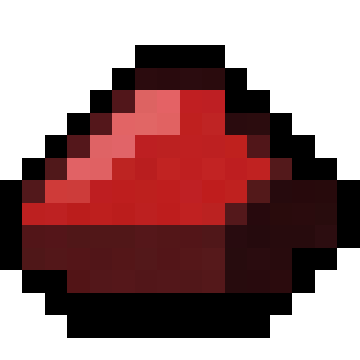 Redstone Dust — a Minecraft Item (2D) made with resourcepack.ai