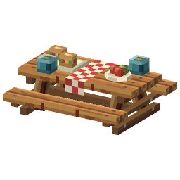 Picnic Table — a Minecraft Model made with resourcepack.ai